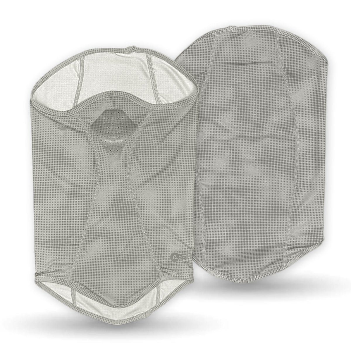 The Shelta Face Gaiter in Grey Fog