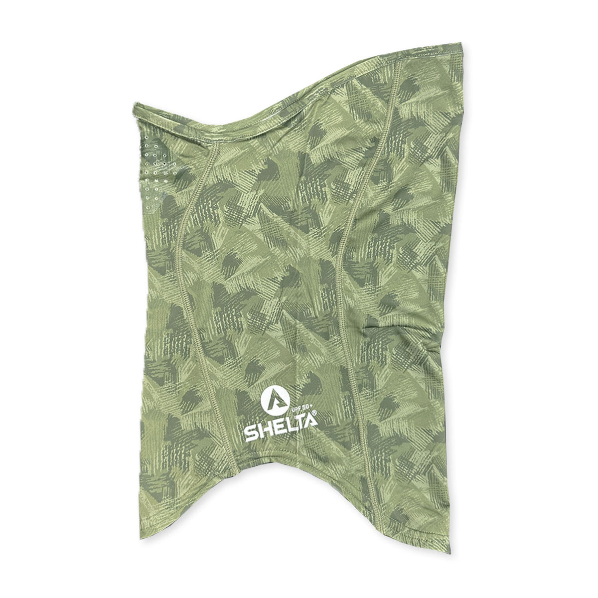 Shelta Face Gaitor in Palm Green color
