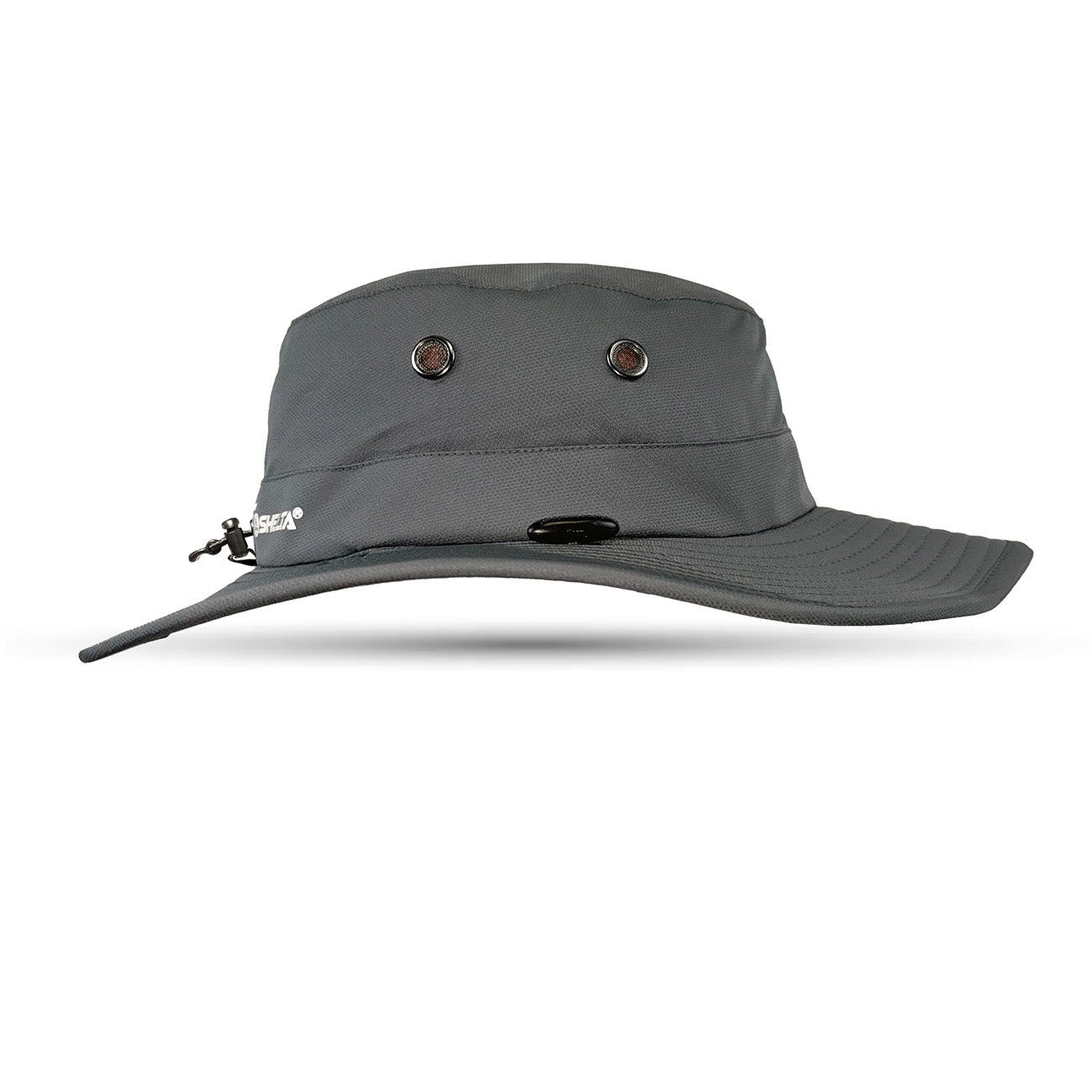 Side View of Seahawk V2 Sun Hat in Storm Grey