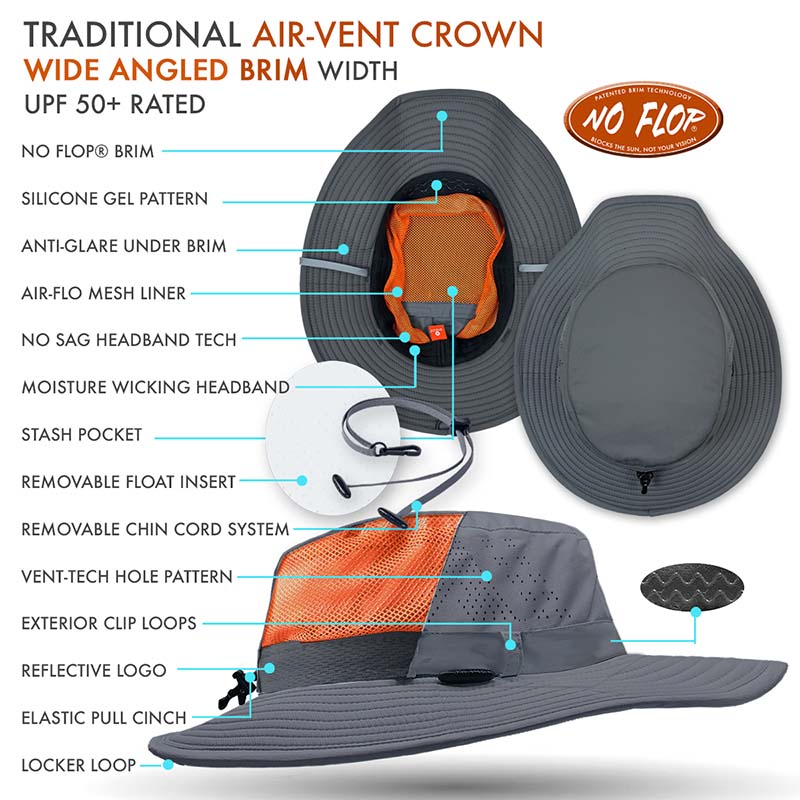 Traditional air vent condor sun hat desctiption