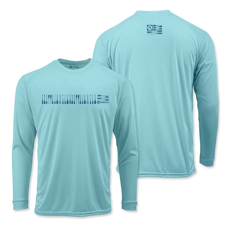 The Shelta L/S Paddle Band in Aqua Blue
