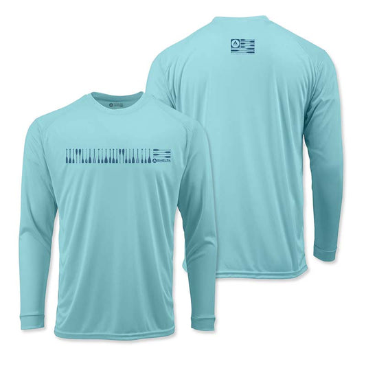 The Shelta L/S Paddle Band in Aqua Blue
