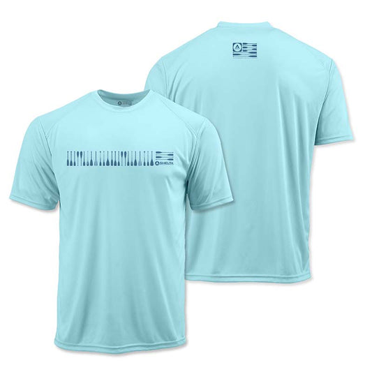 The Shelta S/S Paddle Band in Aqua Blue