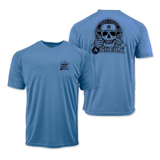 The Shelta S/S Test Pilot in Bimini Blue