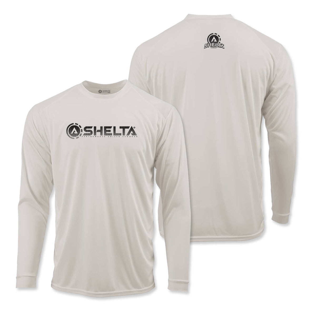 Corp Fade logo in Sand sun shirt