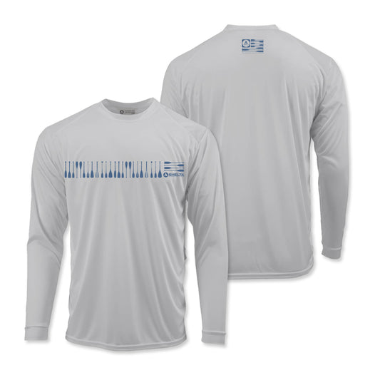 Paddle Band logo in Grey sun shirt