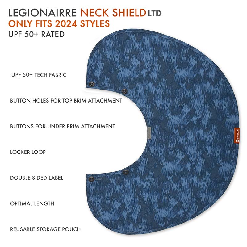 The Shelta Special Edition Legionnaire Neck Shield in Guard Red