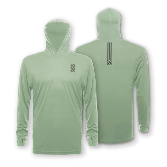 The Travelr is our lightest and most multi-purpose hoodie comp strip in Dull Mint
