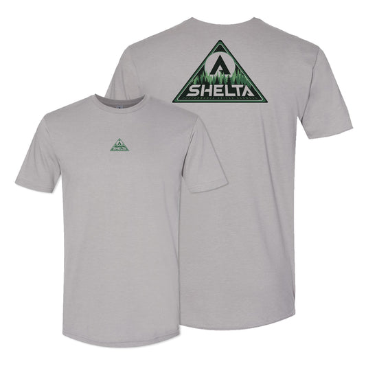 Short Sleeve Wildnerness logo in cement grey color