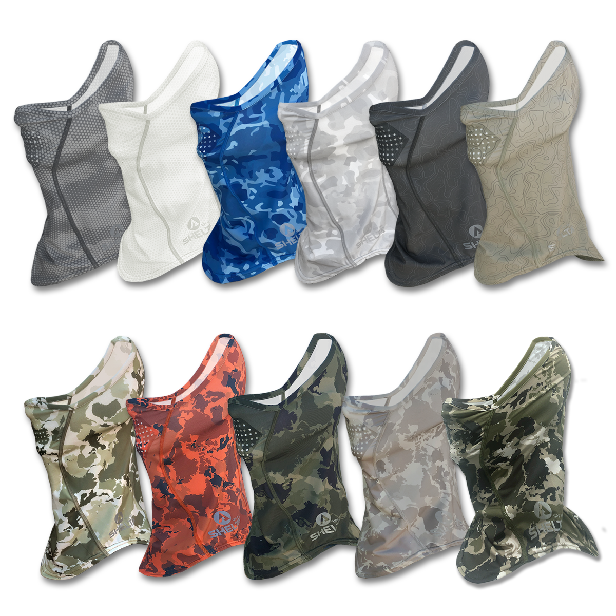 Our Face Gaiter protects your face and neck from harmful UV rays. Sun protection that won’t wear off, it allows you to spend the whole day on the water or in the field without burning. Made from lightweight, moisture wicking stretch fabric, our gaiter features silicone coated laser-cut breathing holes. The breathable fabric offers UPF 50+ UV protection and covers the top of your nose down to your neckline with enough height in the back to fit over a cap or under your sunhat.