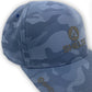 close up view of the Blue Camo Hector Cap