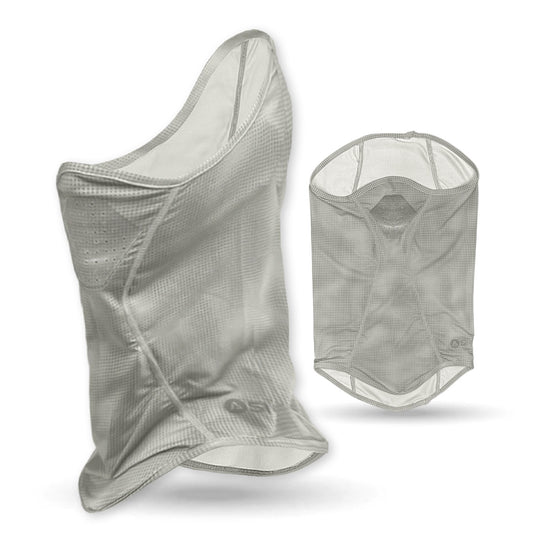 Shelta Face Gaitor in Grey Fog Color 