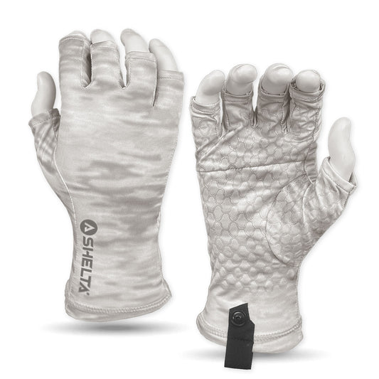 Shelta Sun Gloves in Silver Mist color