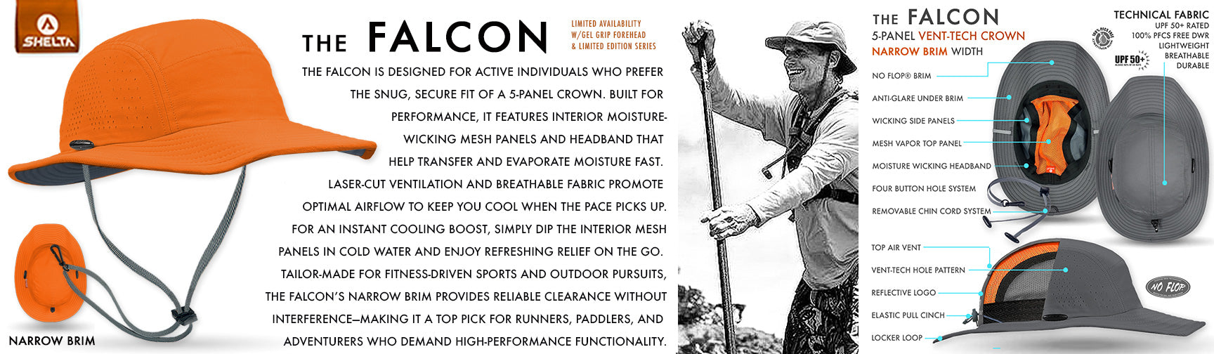 The Falcon sun hat description