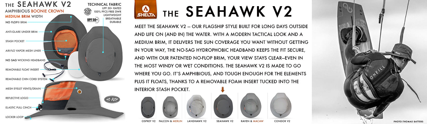 Product description of the Seahawk V2 with images and text details.