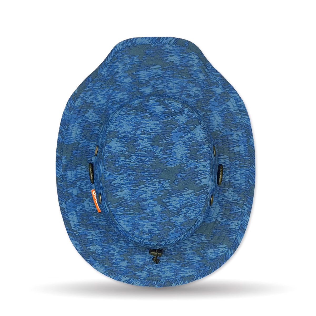 The Seahawk V2 Performance Sun Hat in Sea Blue print color