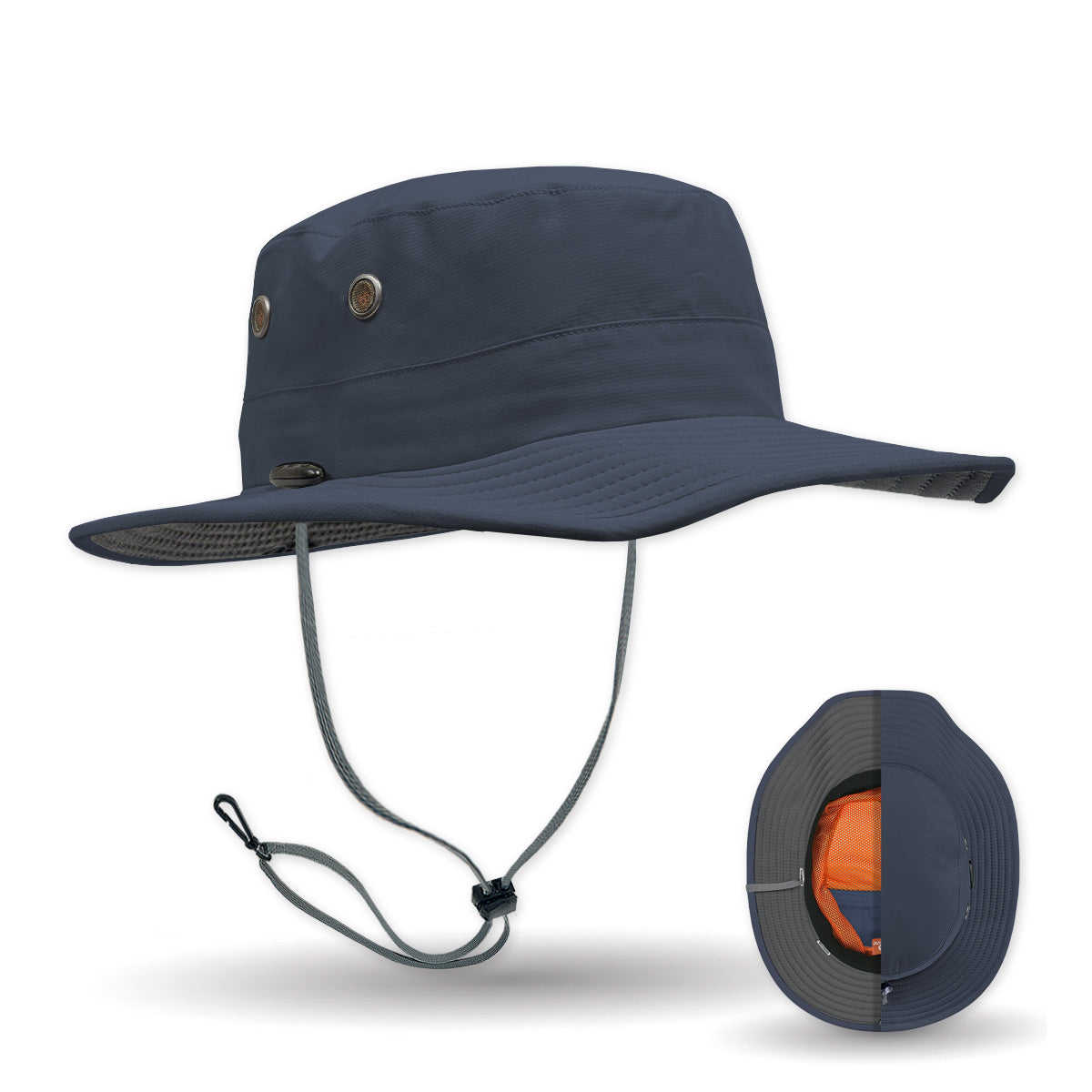 The Seahawk V2 Performance Sun Hat in Patrol Navy color