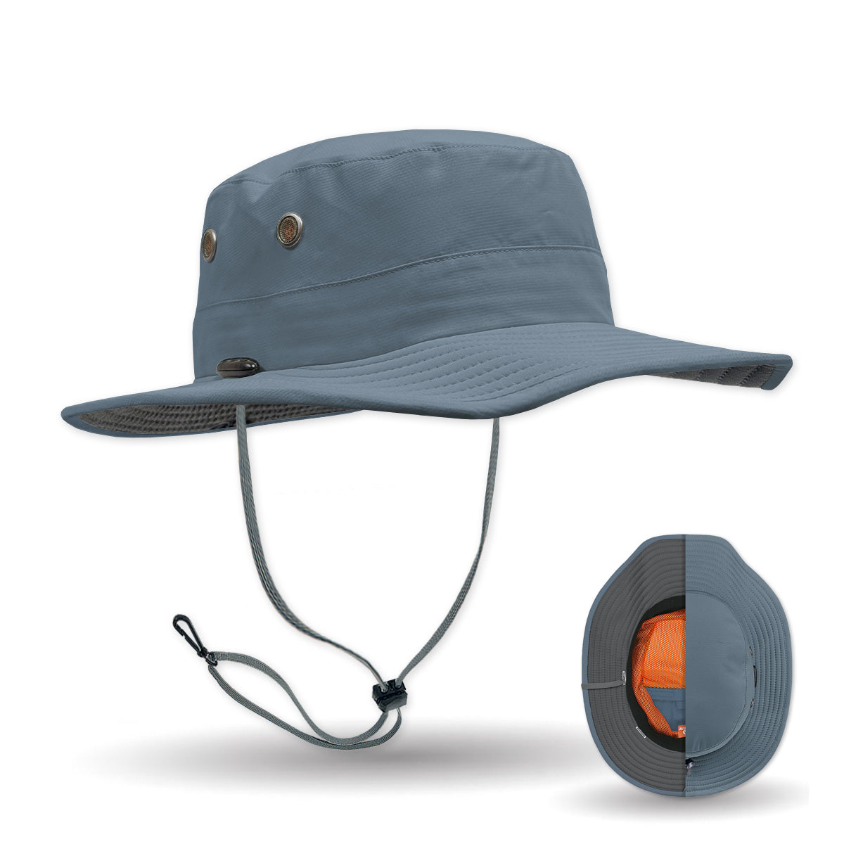 The Seahawk V2 Performance Sun Hat in Slate Blue color