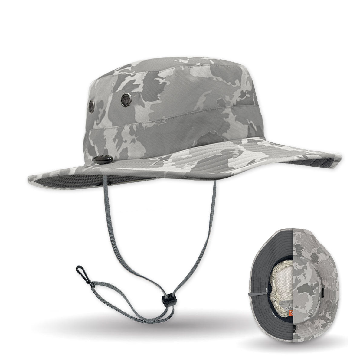 The Seahawk V2 Performance Sun Hat in Atlas Camo color