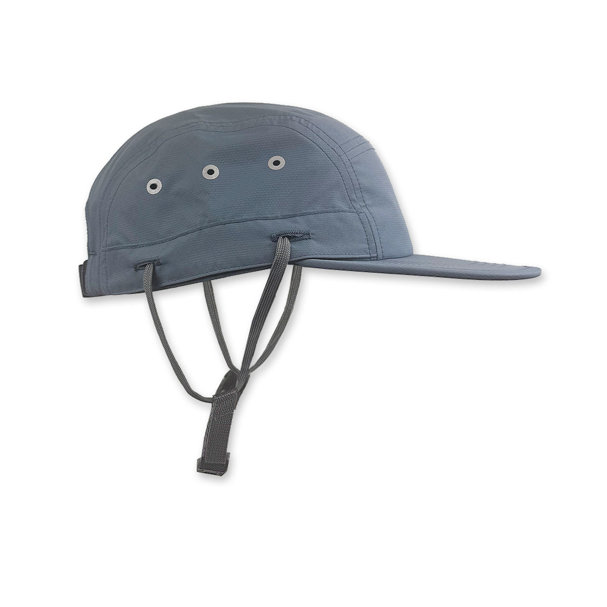 photo of chin strap attached to SPS cap