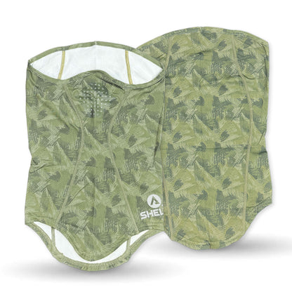 Shelta Face Gaitor in Palm Green color