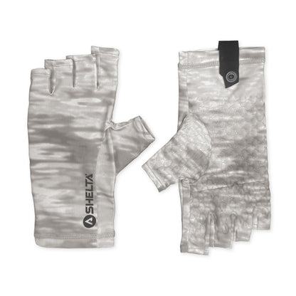 Shelta Sun Gloves in Silver Mist color