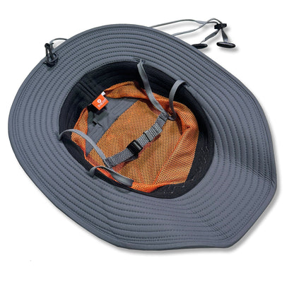 Bottom picture of Shelta Sun Hat showing how four strap stytem works