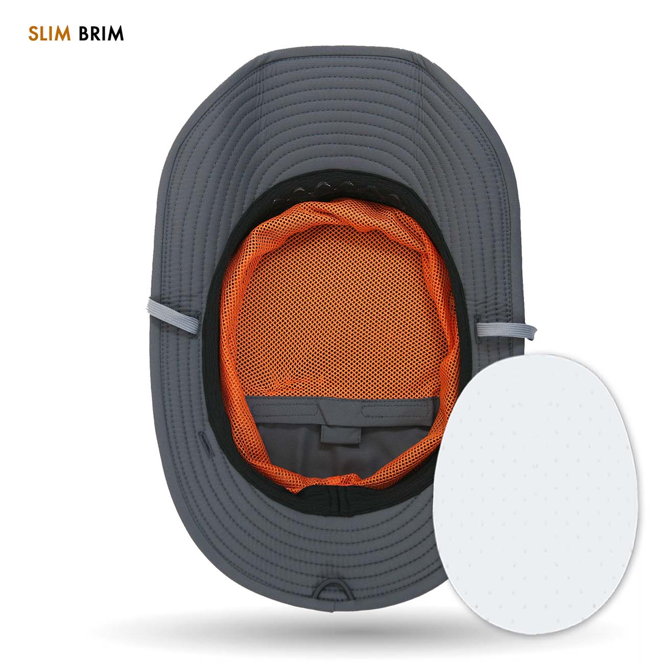 Bottom View of Osprey V2 sun hat with picture of float insert