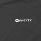 SHELTa logo on a dark gray background