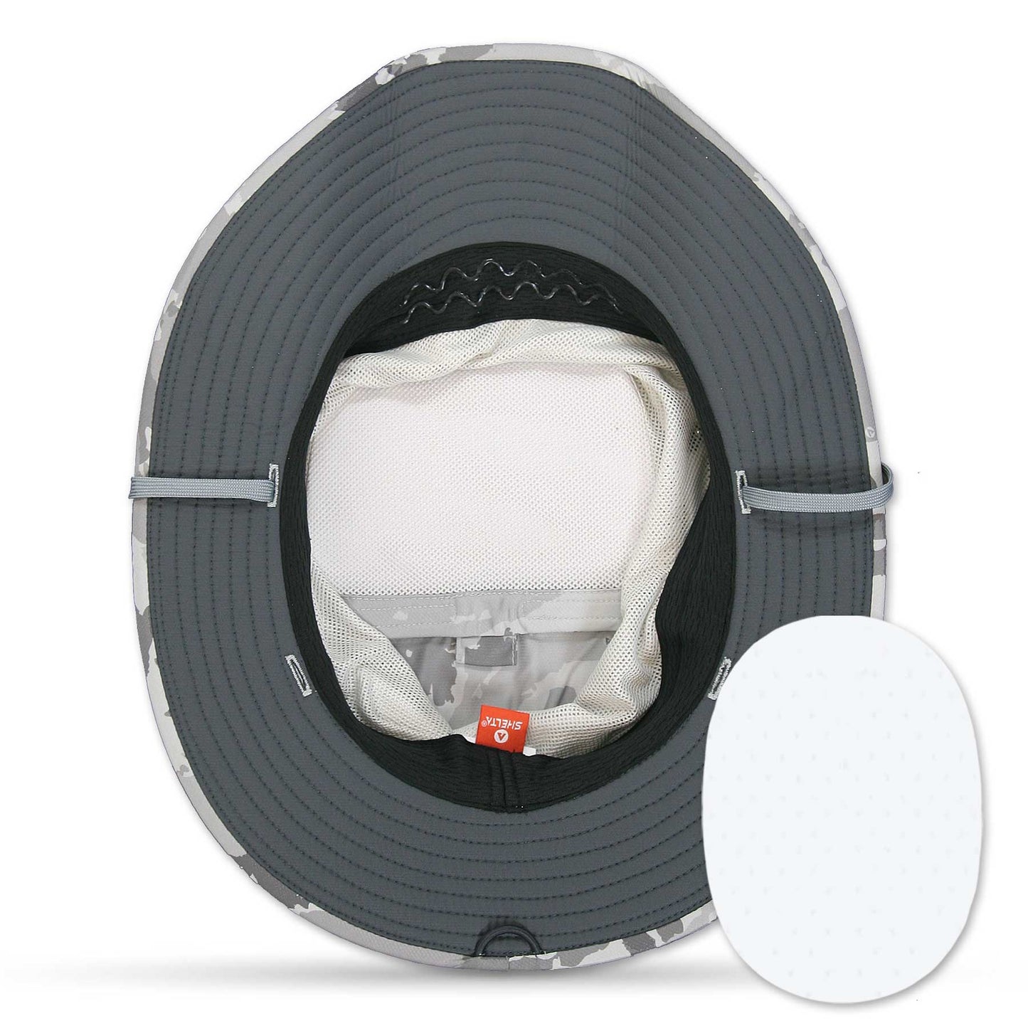 BOTTOM OF SEAHAWK with mesh covering on a white background