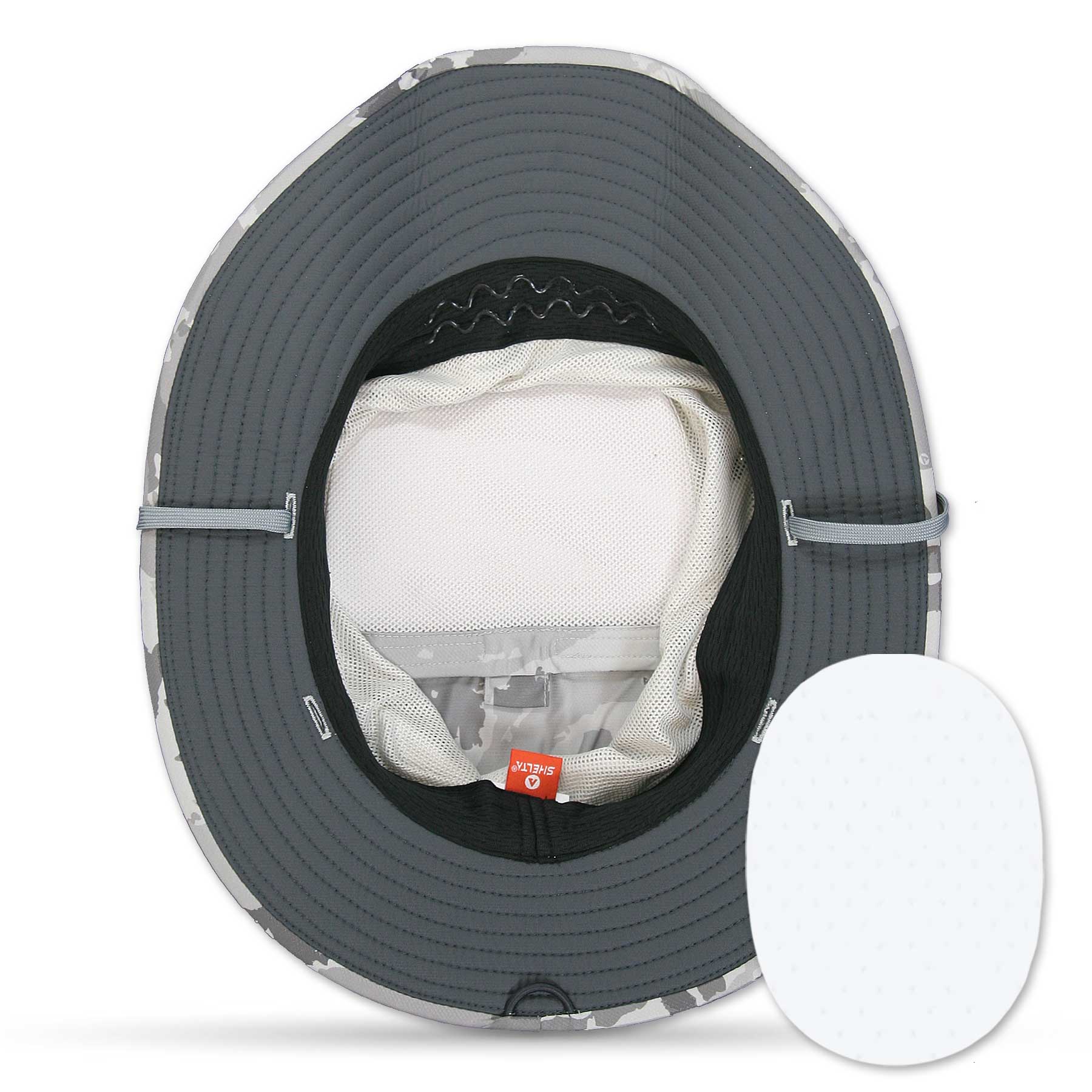 BOTTOM OF SEAHAWK with mesh covering on a white background
