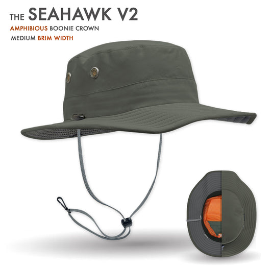 Seahawk Sun Hat in Olive color
