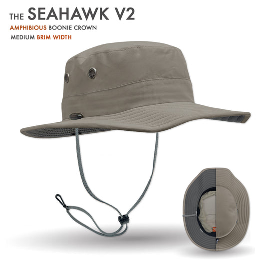 Seahawk V2 boonie crown hat with brim detail on a white background