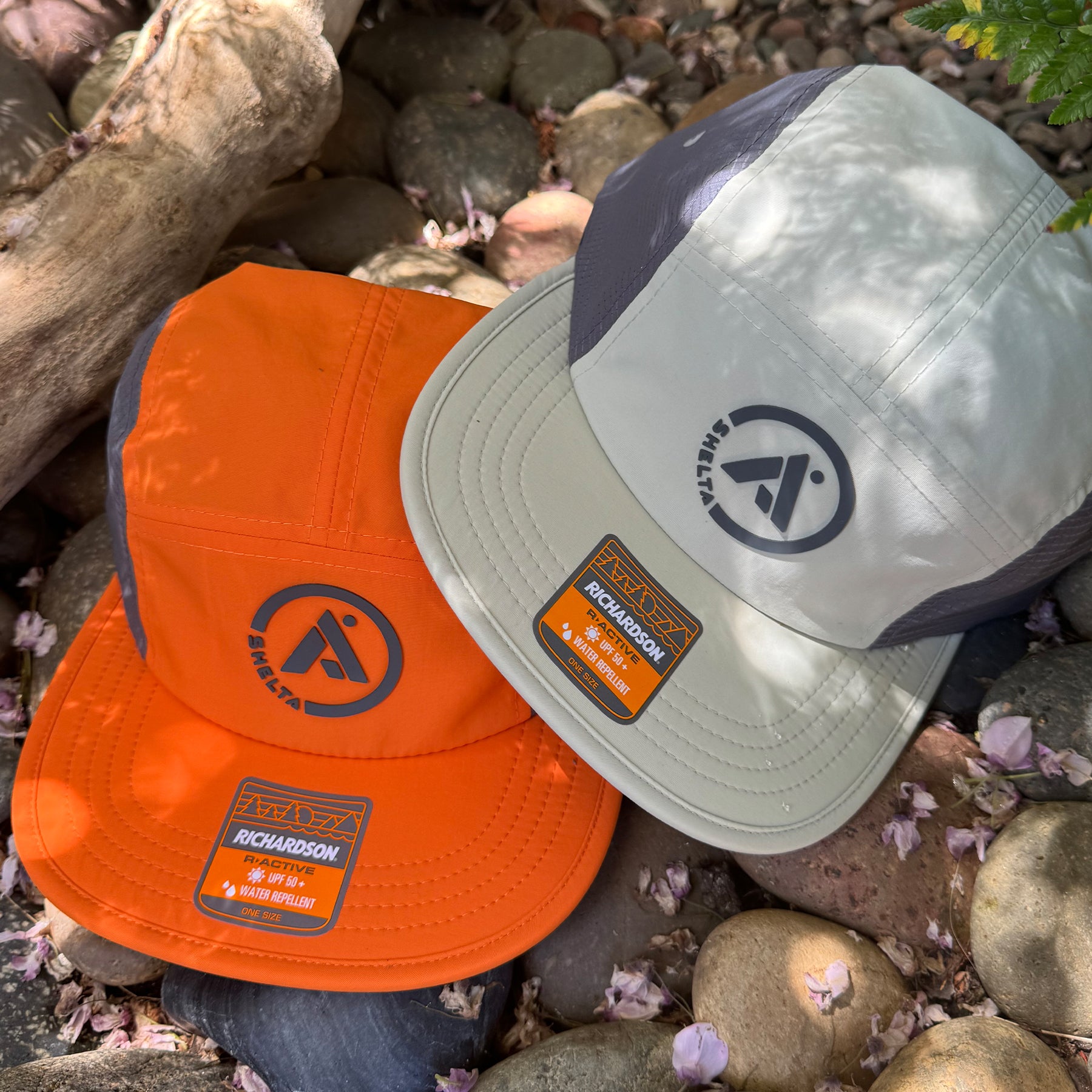 The Shelta Adventurer Cap In Orange and sage