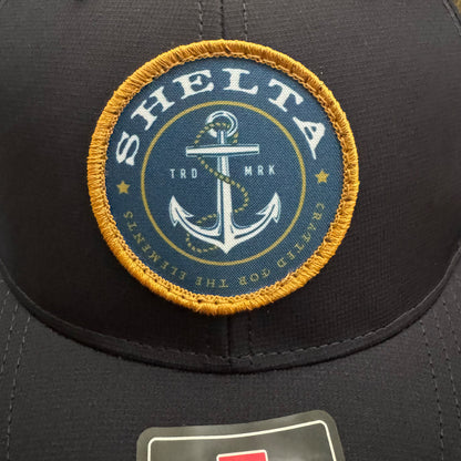 The Shelta Blue Seas Cap In Navy logo