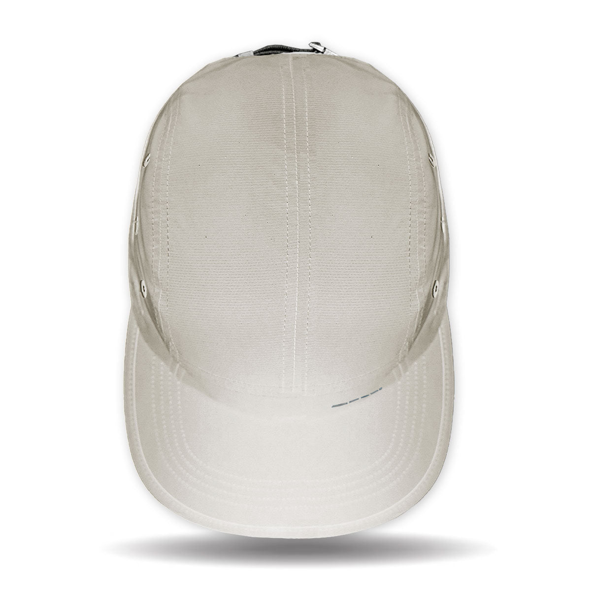 Beige baseball cap on a white background