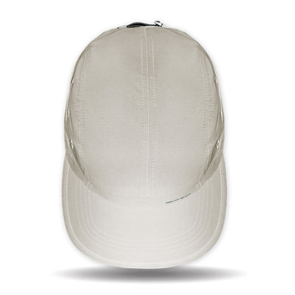 Beige baseball cap on a white background