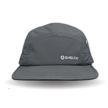 Gray cap with Shelta logo on a white background