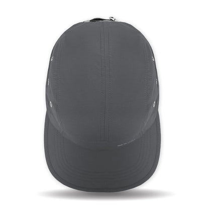 Gray baseball cap on a white background