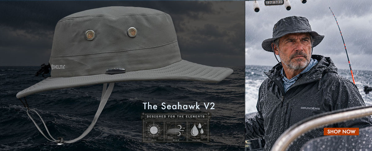 Photo of the Seahawk in wet condtions. a fisherman wearing on a boat