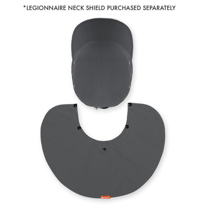 Top View of neck shield and cap