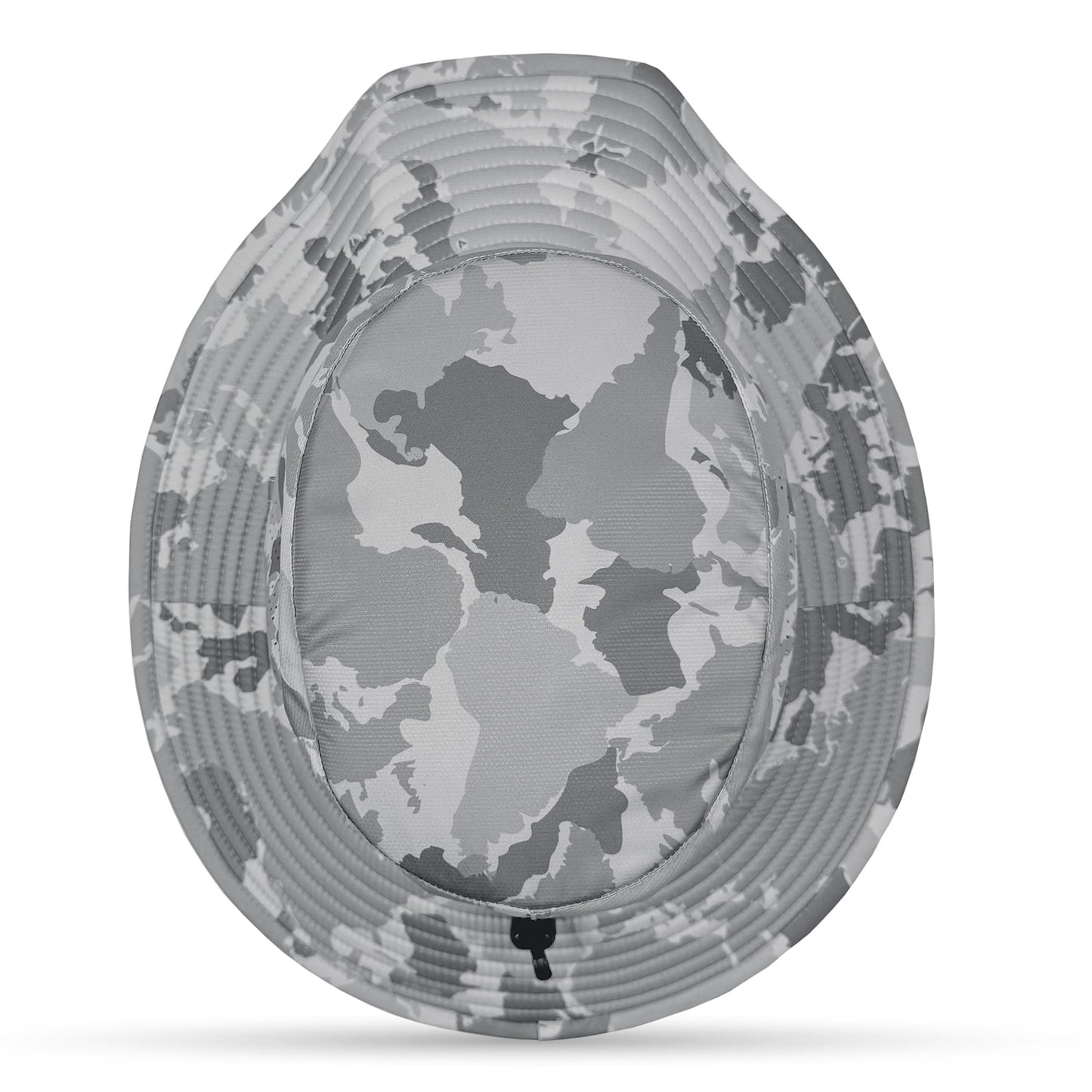 Camouflage-patterned hat on a white background