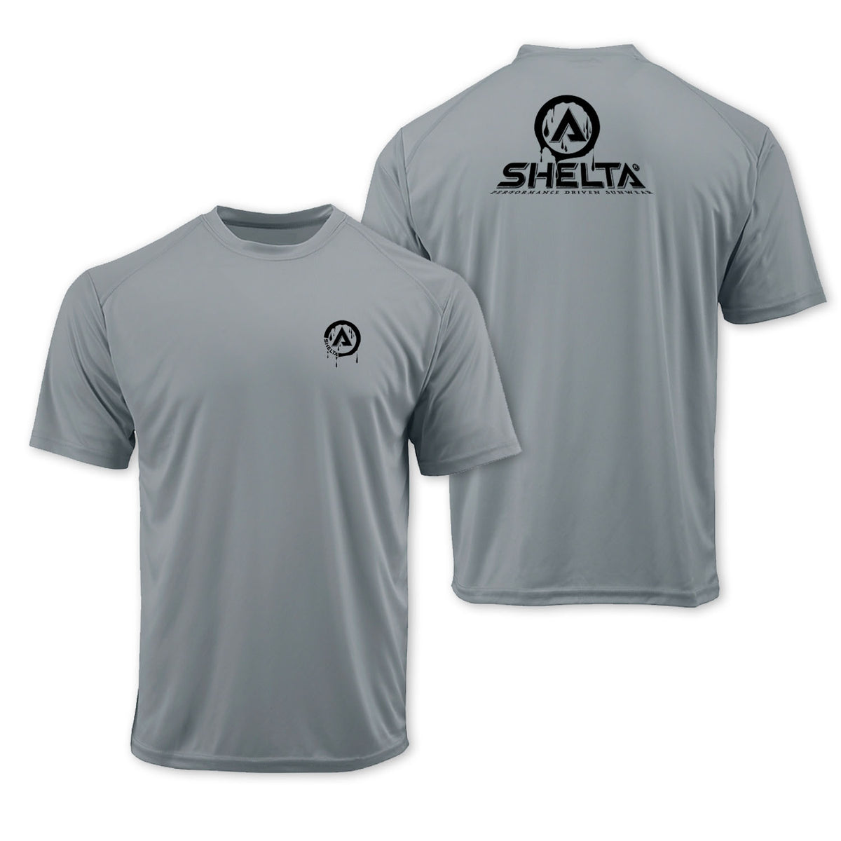 The Shelta S/S Drip Logo in Steel Grey – Sheltahats