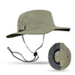 The landhawk V2 in Field khaki Air vent boonie crown sun hat- top and side view