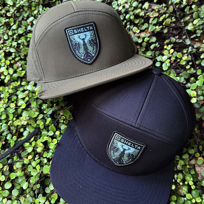 The Shelta Night Ops Cap In Olive and black