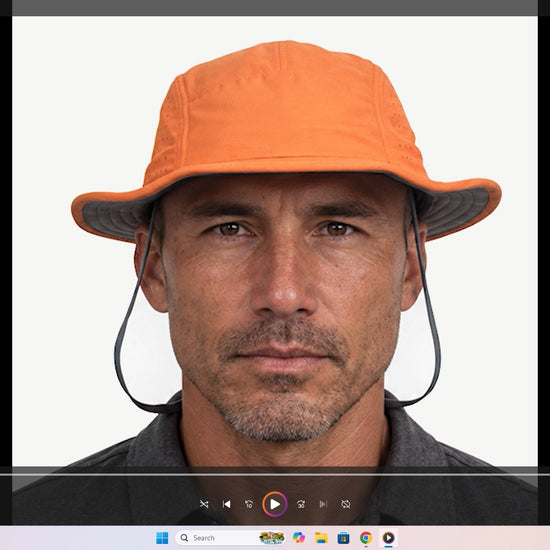 Falcon Sun Hat in orange