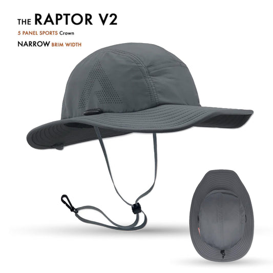 The Raptor sun hat in grey