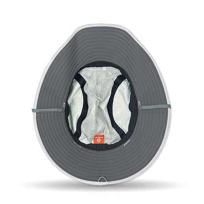 Underneath viewwith a white interior on a white background