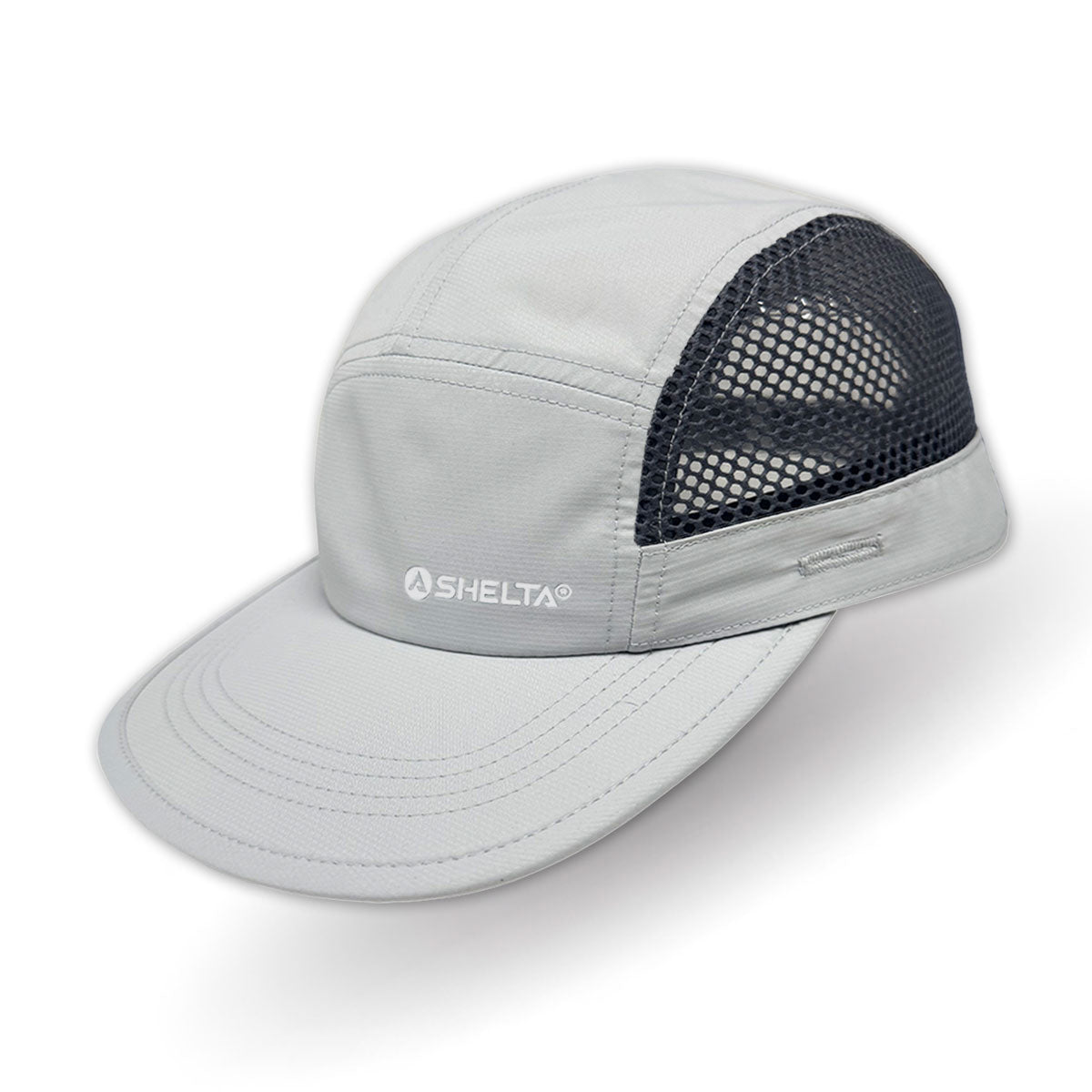 Light Gray cap with mesh back on a white background