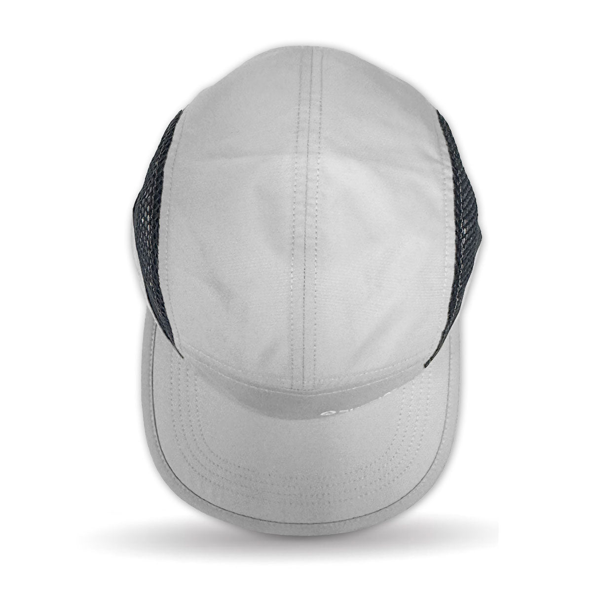 Light Gray cap with black mesh back on a white background